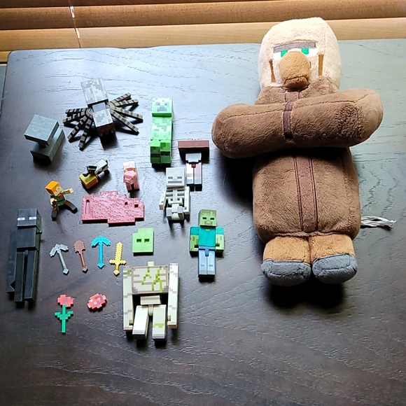 minecraft villager plush toy